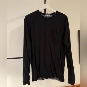 James Perse long sleeve black tee shirt